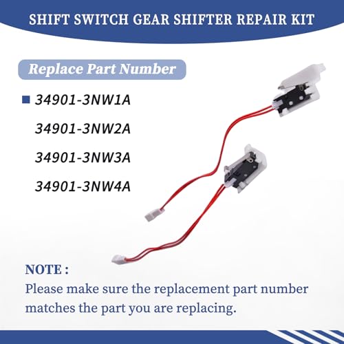 Getfarway مجموعة إصلاح مفتاح نقل الحركة Getfarway 349013NW2A 349013NW3A 2 قطع متوافقة مع نيسان باثفايندر ألتيمة سنترا 2013 2014 2015 2016 2017 - Image 3