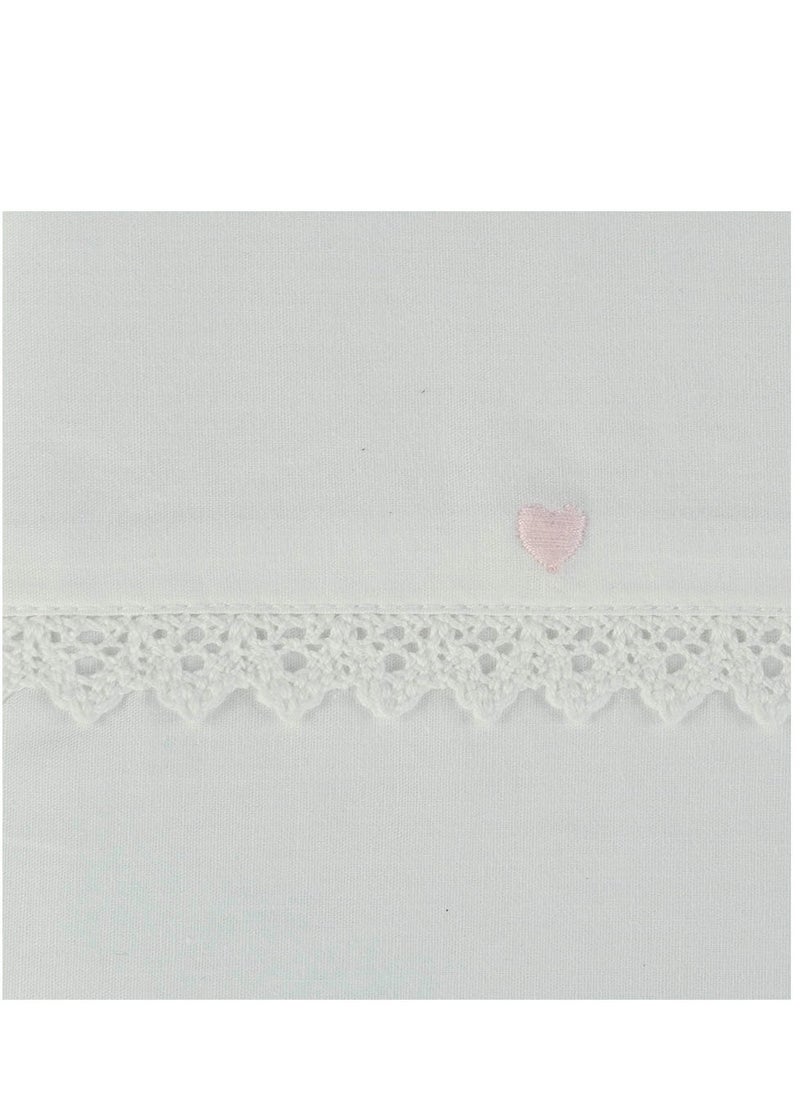 Bumble & Bird Bumble & Bird - Embroidered Duvet Cover & Pillowcase For Bassinet - Pink  - Image 2