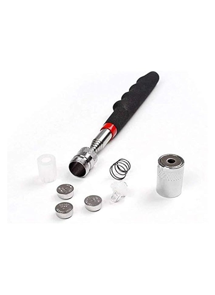 PROMASS MAgnetic Pick-up tool RetrievAl tool Telescoping StAinless Steel with LED Light, Extended Length 31inch, Perfect for Quick Finding of MetAl Items At Home, GArAge, YArd And Office  - Image 2