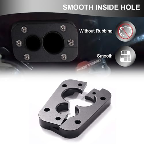 JADSOrBoBi 01232023 Firewall Pass Through for Holley Terminator X Max Eliminates Gromet in Fire Wall Anodized Black - Image 5