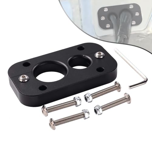 JADSOrBoBi 01232023 Firewall Pass Through for Holley Terminator X Max Eliminates Gromet in Fire Wall Anodized Black - Image 1