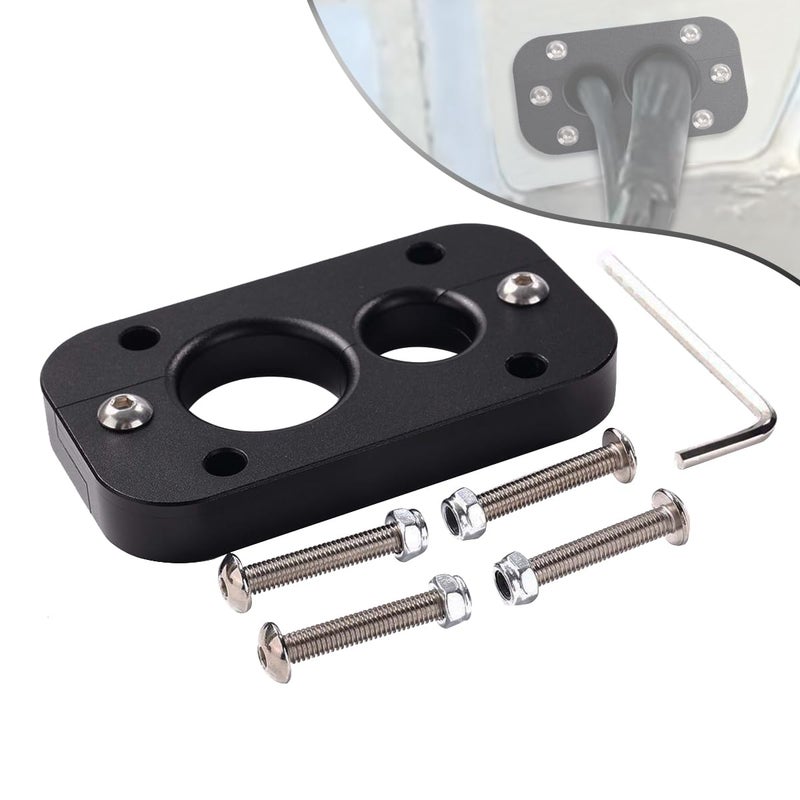 JADSOrBoBi 01232023 Firewall Pass Through for Holley Terminator X Max Eliminates Gromet in Fire Wall Anodized Black - Image 2