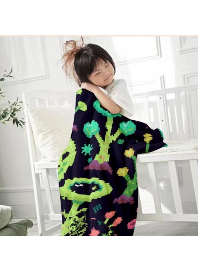 general Baby and children's cartoon flannel thin blanket (warm and comfortable, suitable for sleep, game use) 70cm*100cm - Image 2