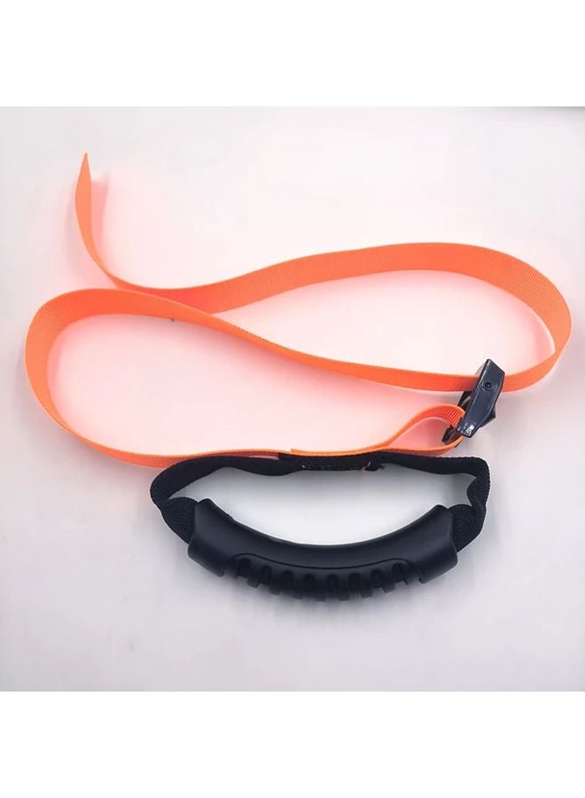 Orange Heavy Duty Organizer Storage Strap with Handle for Cables Ropes Hoses - Image 1
