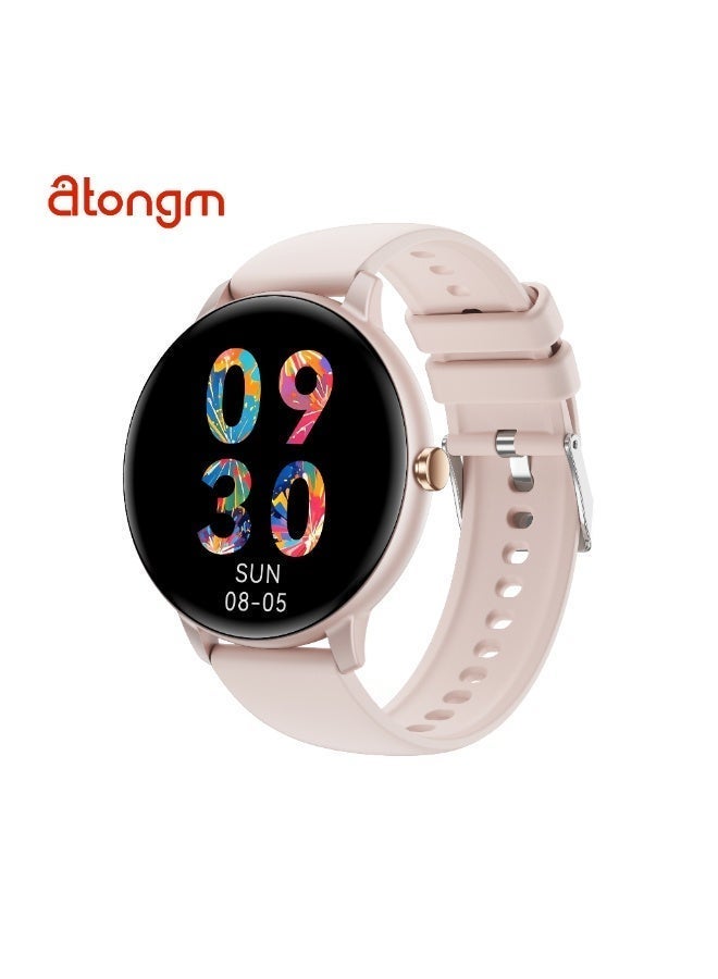 أتون جم ساعة atongm Mate 12 الذكية، مقاومة للماء IP68، شاشة 1.39 بوصة، بحث صوتي، قياس معدل ضربات القلب، قياس مستوى الأكسجين في الدم، دعم أوضاع رياضية متعددة - Image 1