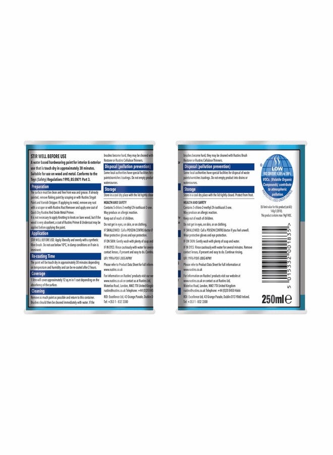 Rustins Small Job Delphinium Gloss Paint 250ml - Image 3