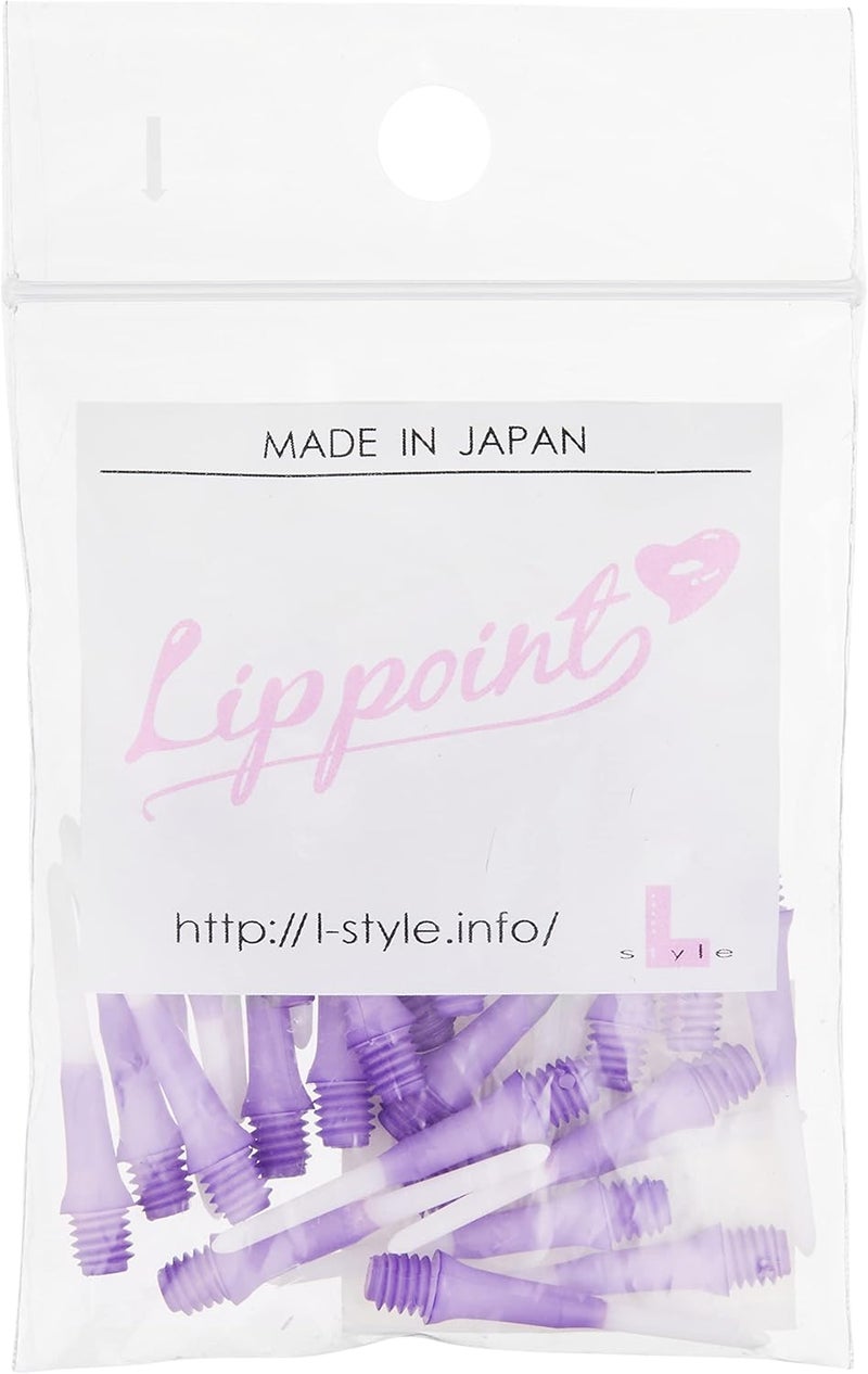 LSTYLE Dart Tips: Original Lippoint - Soft Tip Dart Points - 2BA Thread - Regular Length - 2 Tone Purple - Image 2