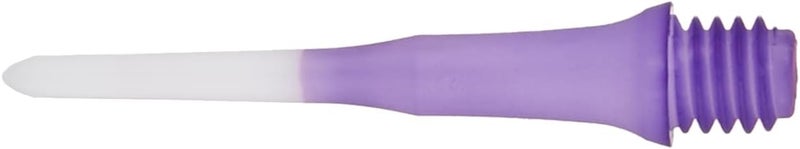 LSTYLE Dart Tips: Original Lippoint - Soft Tip Dart Points - 2BA Thread - Regular Length - 2 Tone Purple - Image 1