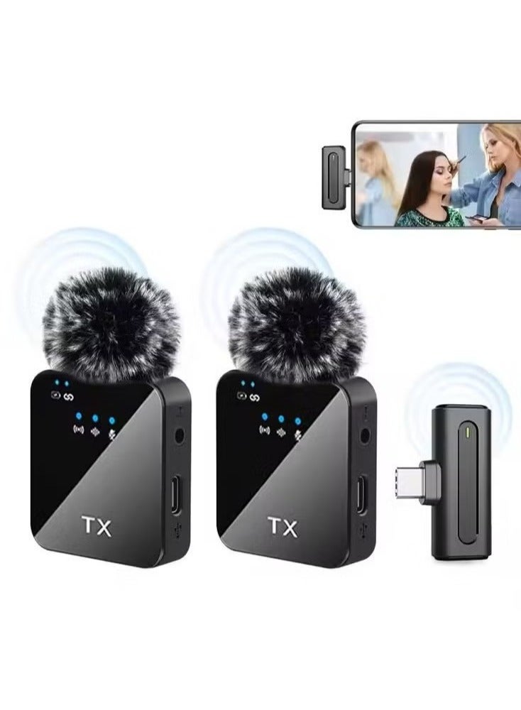 Portable Dual Mini F11-2 Wireless Lavalier Microphone – 3-in-1 USB-C Noise-Canceling Tiny Lavalier Mic for Video Recording, Vlogging, YouTube, Live Streaming, Interviews & Clear Audio Capture on the Go  - Image 1