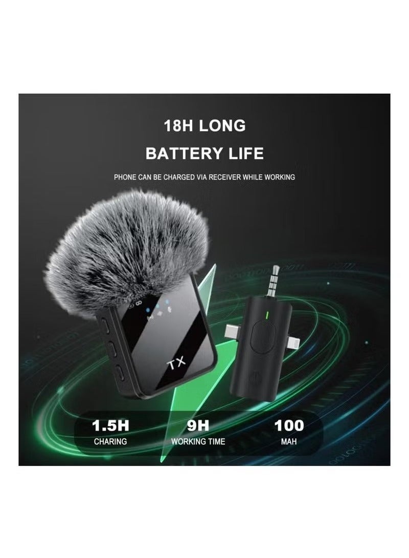Portable Dual Mini F11-2 Wireless Lavalier Microphone – 3-in-1 USB-C Noise-Canceling Tiny Lavalier Mic for Video Recording, Vlogging, YouTube, Live Streaming, Interviews & Clear Audio Capture on the Go  - Image 2
