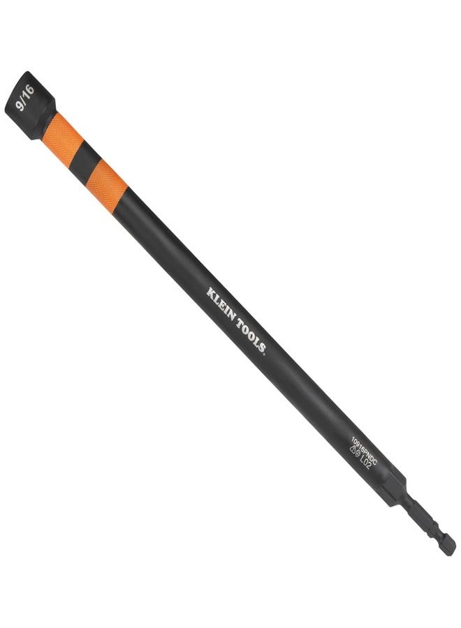 Klein Tools 10916PNDC 9/16-Inch Power Nut Driver, Magnetic Color-Coded Power Nut Driver, Impact-Rated with 10-Inch Extended Reach - Image 2