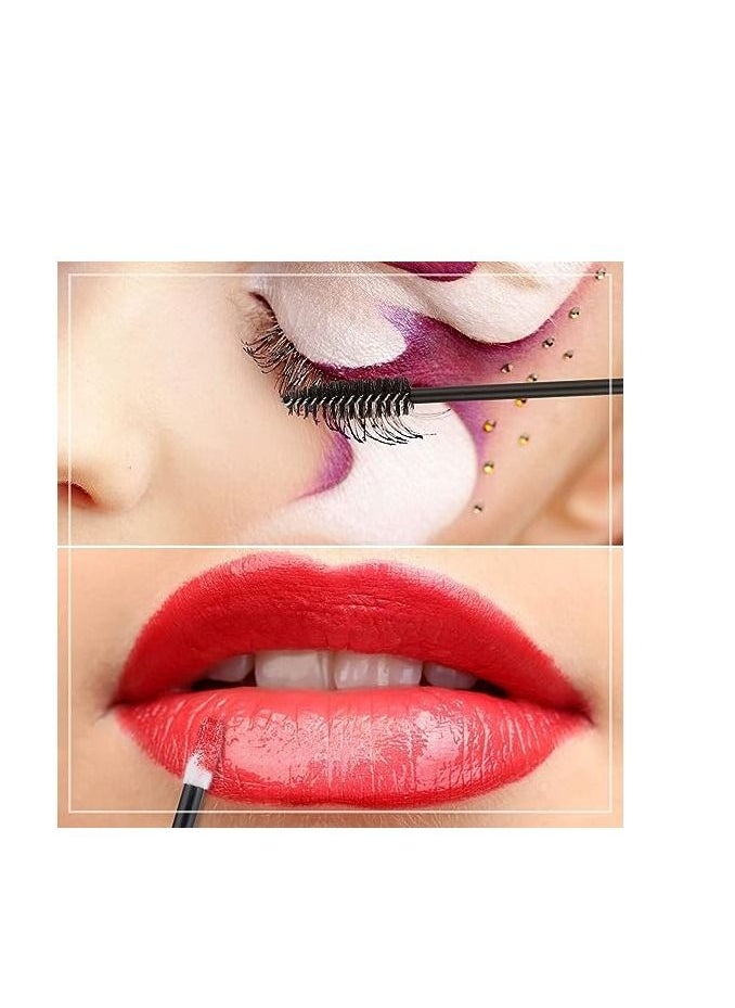 ORiTi - ORiTi 100 Disposable Mascara Wand Spoolies and Lip Brushes, Lipstick Lipgloss Applicator for Eyebrow Eyelash Extension Makeup Kits - Image 1