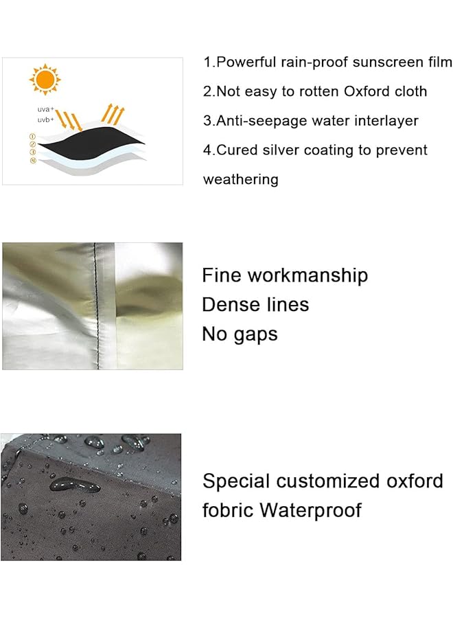erorex Washer And Dryer Covers Top Load Washing Machine Cover Laundry Dryer Protect Cover Dustproof Waterproof Zipper Design For Easy Use Fit For Most Front Loading Machine - Image 4