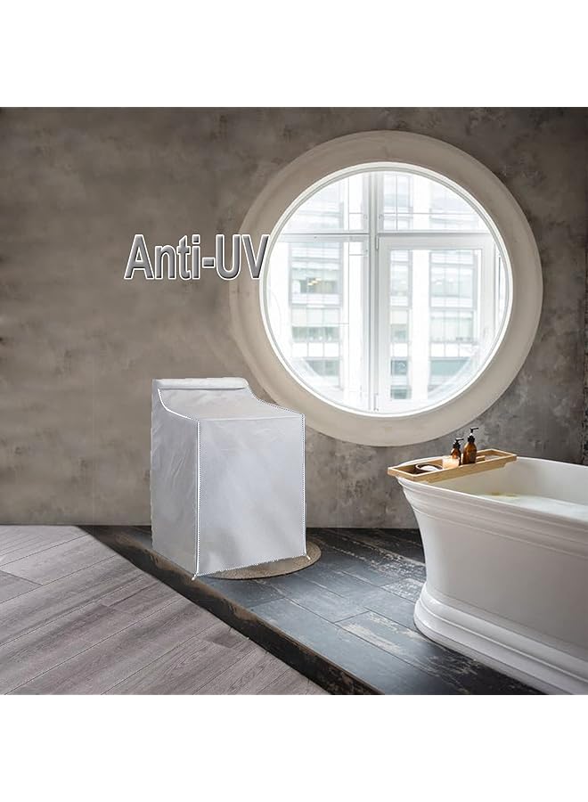 erorex Washer And Dryer Covers Top Load Washing Machine Cover Laundry Dryer Protect Cover Dustproof Waterproof Zipper Design For Easy Use Fit For Most Front Loading Machine - Image 3