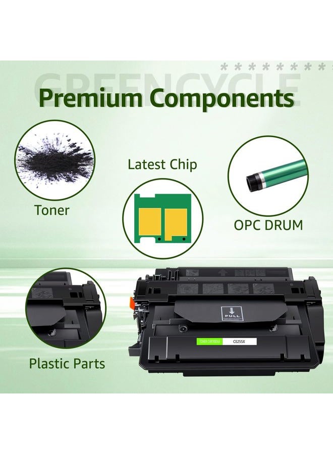 Greencycle Remanufactured Toner Cartridge Compatible for HP 55X CE255X 55A Used in Laserjet P3015 P3015dn P3015x Pro 500 MFP M521dn M521dw M521 M525 Printer (Black, 1-Pack) - Image 4