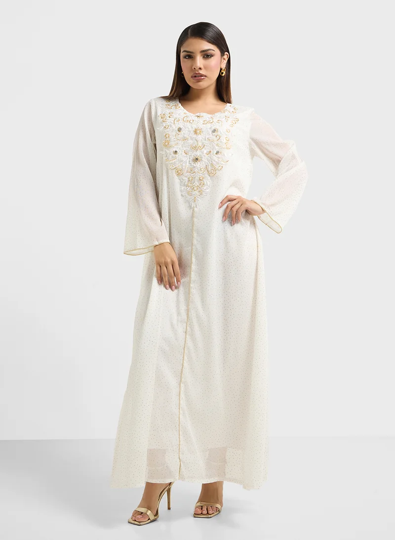 Khizana Embroidered Jalabiya