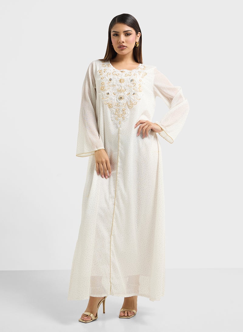 Khizana Embroidered Jalabiya  - Image 4