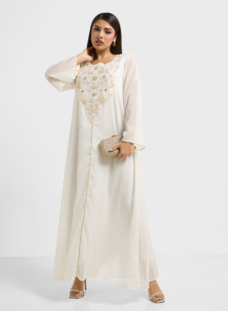 Khizana Embroidered Jalabiya  - Image 1