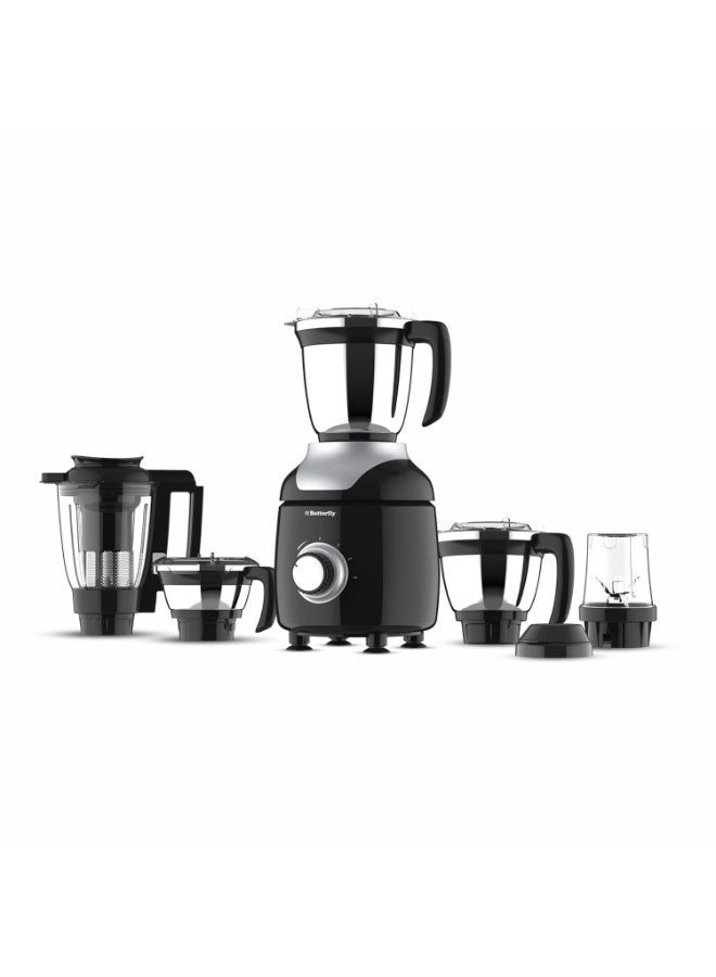 باترفلاي Butterfly ZieraChrome 750 Watt Mixer Grinder | 5 Jars | Uniform Grinding with Tornado Blade & Lid | Long Lasting Annealed SS Jars | Torx21 Motor| Juicer/Blender Jar | 5 Years Warranty - Image 1