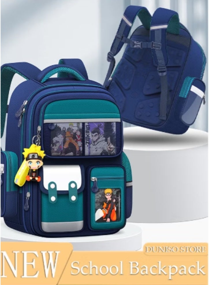 DUNISO Kids' Schoolbag with Naruto Elements | New Spine - Protecting Style - Image 1