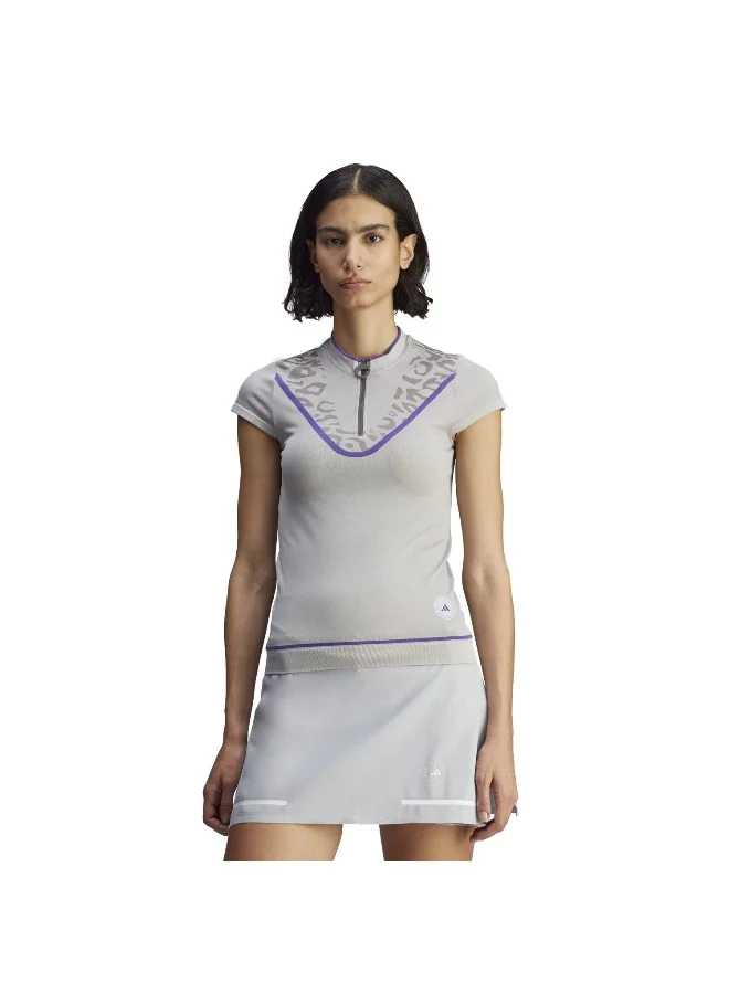 Adidas Adidas Asmc Golf Polo Grey T-Shirt (Short Sleeve) T-Shirts For Women