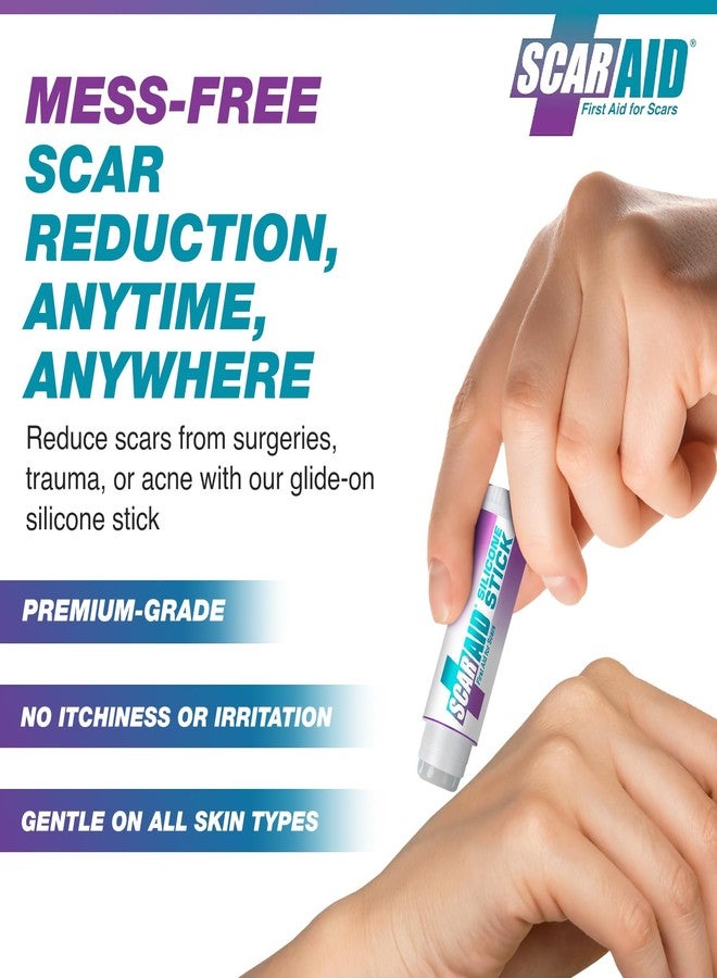ScarAid جل سيليكون لعلاج الندبات بعد العمليات الجراحية، والولادة القيصرية، والجُدرة - جل سيليكون لعلاج الندبات الجراحية، وإزالة الندبات العميقة، وكريم مُساعد على التئام الندبات القديمة والجديدة - 4.25 غرام - Image 2