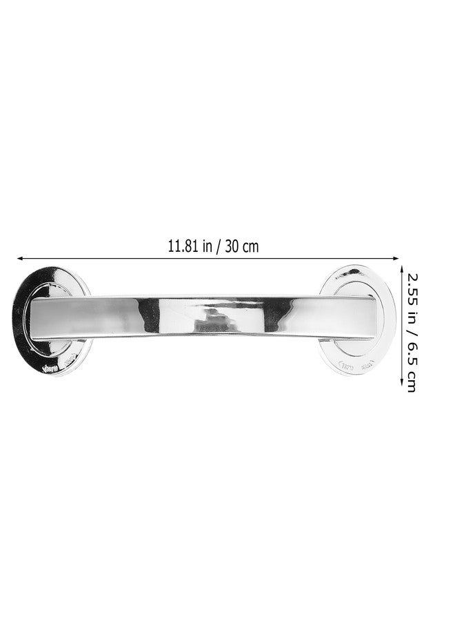 Hemobllo Shower Grab Bar Dual-Lock Chrome Bathroom Handle, 11.81 Inch Tool-Free Install Grip for Elderly, Seniors, Disabled - Safe Entry/Exit for Bathtub & Shower - Image 2