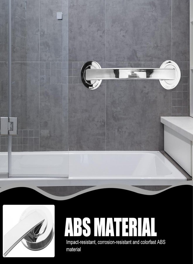 Hemobllo Shower Grab Bar Dual-Lock Chrome Bathroom Handle, 11.81 Inch Tool-Free Install Grip for Elderly, Seniors, Disabled - Safe Entry/Exit for Bathtub & Shower - Image 5