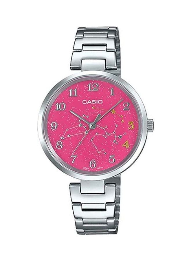 CASIO Women Zodiac Motif Gem Collection Stainless Steel Dial Band Watch - Image 1