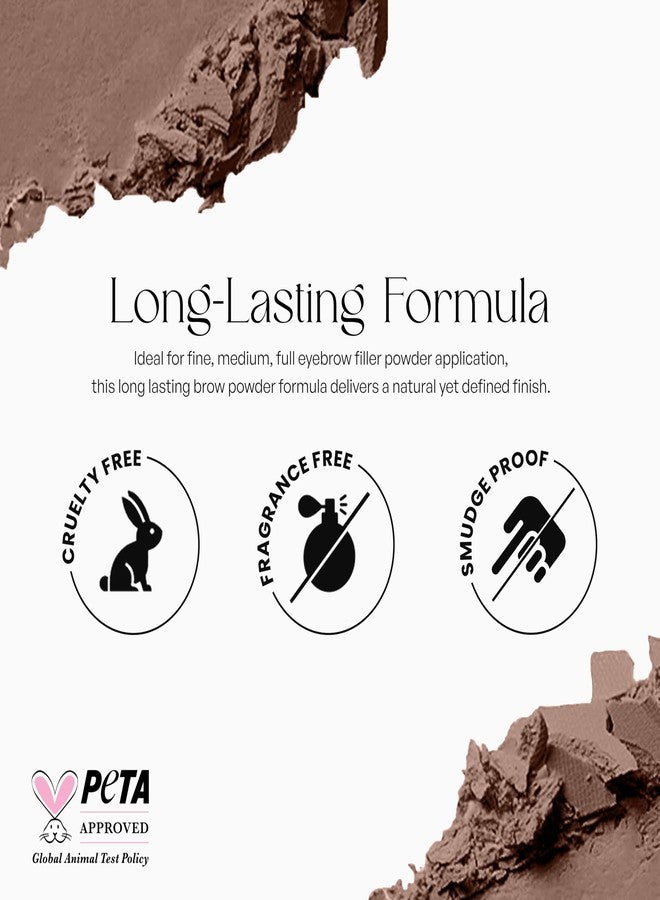 سورمي بودرة حواجب سورميه المقاومة للتلطخ تدوم طويلاً للنساء - حواجب مثالية دائماً مع فرشاة و3 قوالب لتشكيل الحواجب (رفيعة، متوسطة، كثيفة) - أجود أنواع صبغات الحواجب - لون الجوز - Image 3