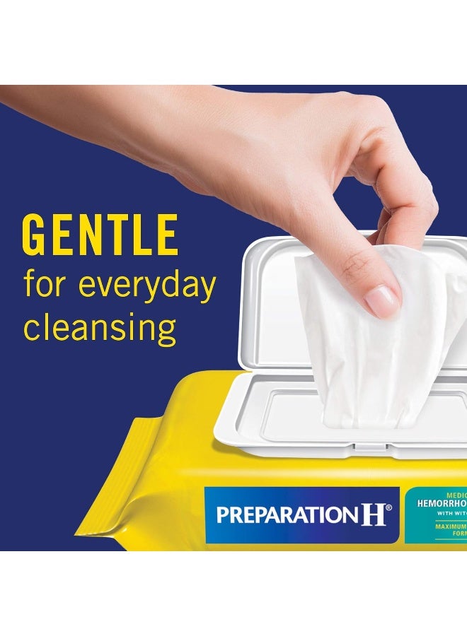 Preparation H Flushable Medicated Hemorrhoid Wipes with Witch Hazel and Aloe - Maximum Strength Relief (10 Count) - Image 4