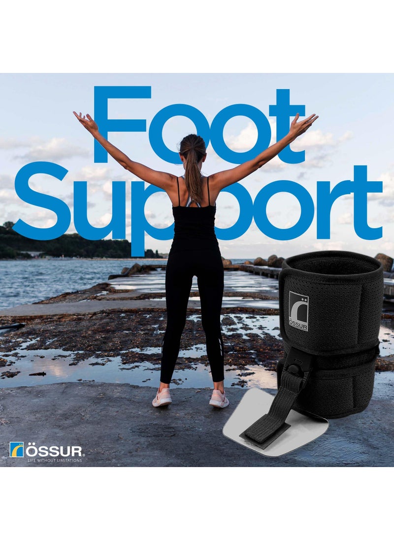 Ossur Ossur Foot-Up Drop Foot Brace | Ankle-Foot Orthosis (AFO) for Drop Foot Support | Lightweight, Adjustable Wrap for All-Day Comfort | Breathable Material for All Day Walking | (Black, Large)  - Image 4