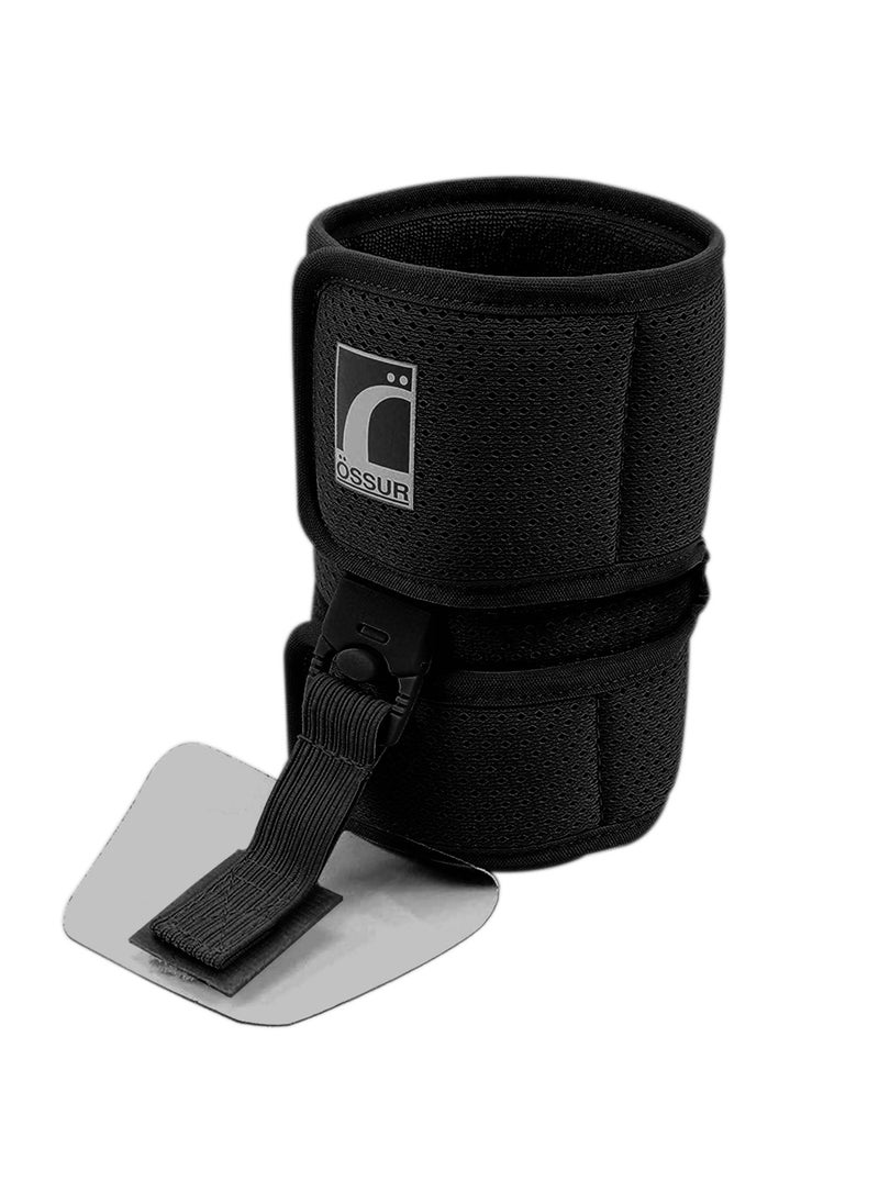 Ossur Ossur Foot-Up Drop Foot Brace | Ankle-Foot Orthosis (AFO) for Drop Foot Support | Lightweight, Adjustable Wrap for All-Day Comfort | Breathable Material for All Day Walking | (Black, Large)  - Image 1