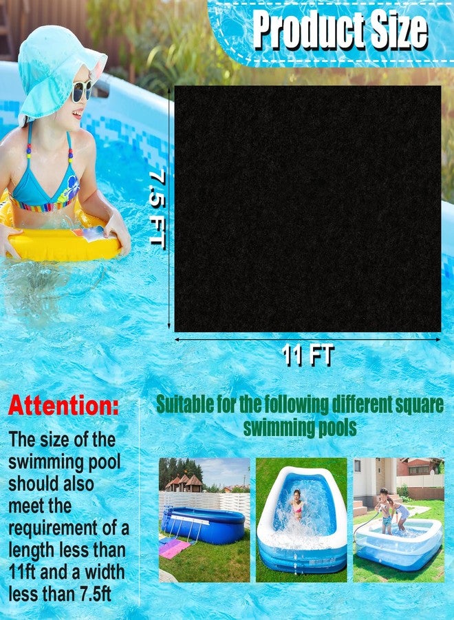 VICAMB 11 x 7.5ft Rectangular Pool Liner Pad for Above Ground Swimming Pool Heavy Duty Pool Ground Mat Under Pool Pad,Pool Bottom Liner Protector to Prevent Puncture and Extend Liner Life - Image 2