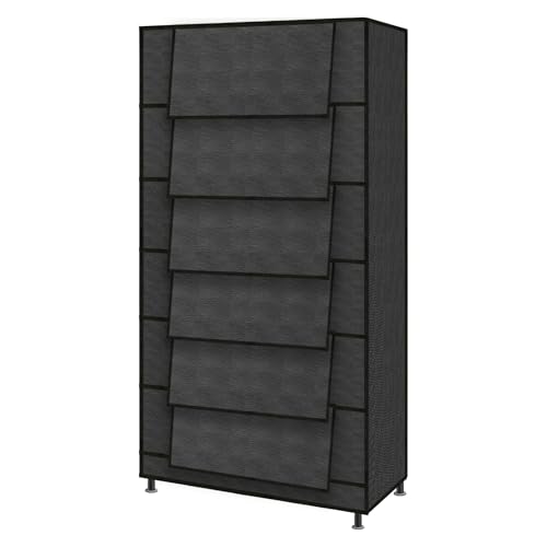 TRENDY Multipurpose Shoe Rack Cabinet 6 Layer All-in-one Storage Organizer with Dustproof Cover | Space-Saving Shoe Stand for Home, Wardrobe & Entryway - Image 1