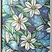 BDF 1CGB Floral Stained Glass Static Cling Window Film Non Adhesive Kitchen Home (36in x 14ft) - Image 2