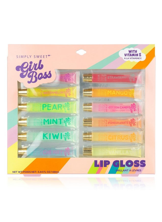 Expressions 12Pc Clear Lip Gloss Pack Lip Oils With Vitamin E And Essential Oils Flavored Lip Gloss Clear Tubes Hydrating Lip Glow Oil Tinted Lip Oil Lip Moisturizer  - Image 5
