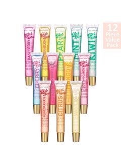 Expressions 12Pc Clear Lip Gloss Pack Lip Oils With Vitamin E And Essential Oils Flavored Lip Gloss Clear Tubes Hydrating Lip Glow Oil Tinted Lip Oil Lip Moisturizer  - Image 2
