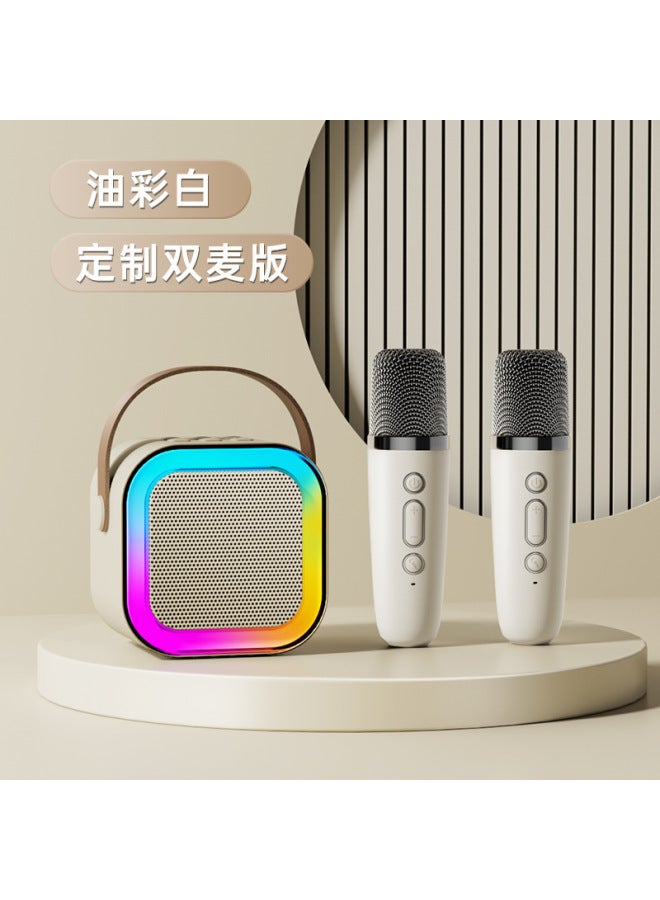 نيوترل ميكروفون سماعة كاريوكي لاسلكي محمول، سماعة بلوتوث للغناء في الهواء الطلق، سماعة صغيرة منزلية لـ KTV العائلي - Image 1