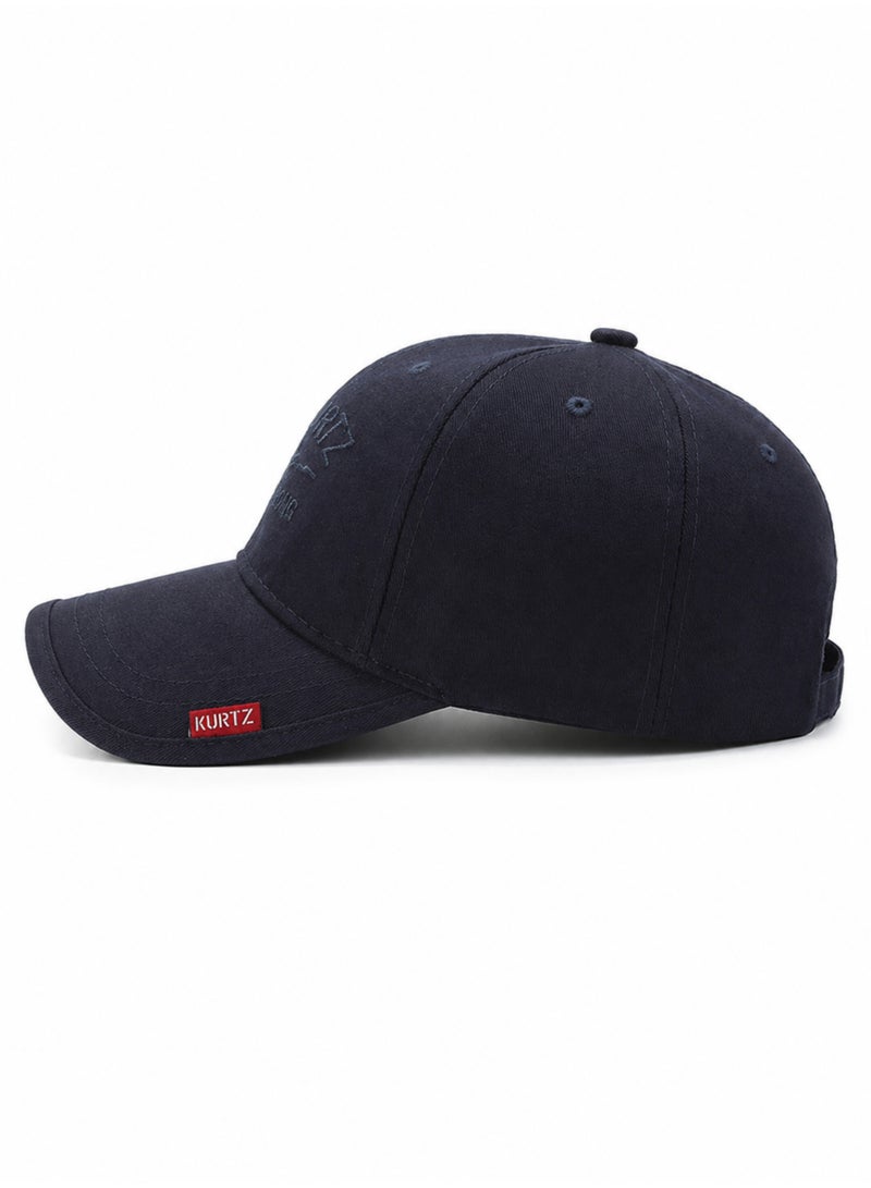 HASTE Outdoor Sport Cap - Curved Brim Adjustable - Navy Blue - Image 3