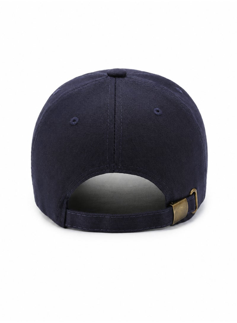 HASTE Outdoor Sport Cap - Curved Brim Adjustable - Navy Blue - Image 4