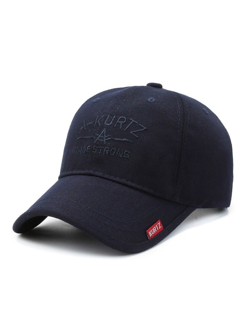 HASTE Outdoor Sport Cap - Curved Brim Adjustable - Navy Blue - Image 1