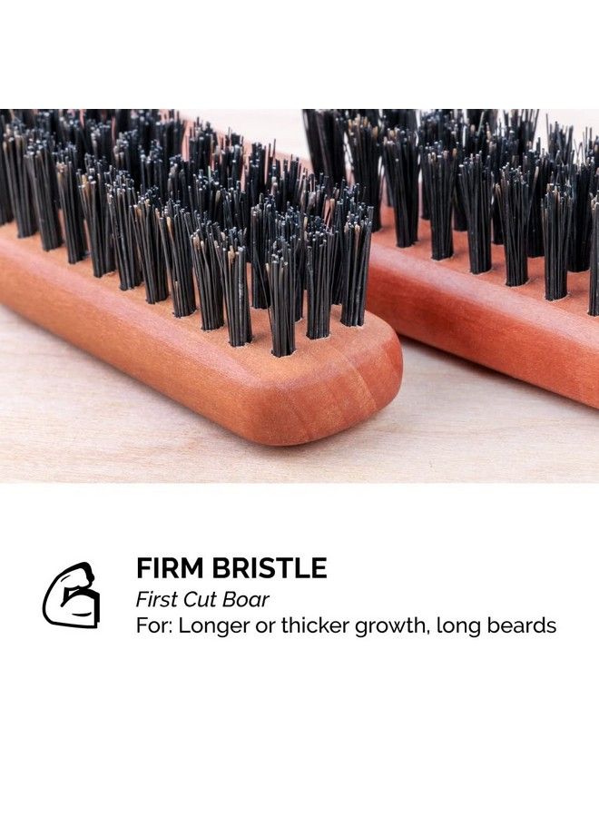 Zeus Handle Beard Brush Firm Boar Bristle Mustache & Beard Brush Untangling & Smoothing Hair Brush (Made In Germany) A93 - Image 5