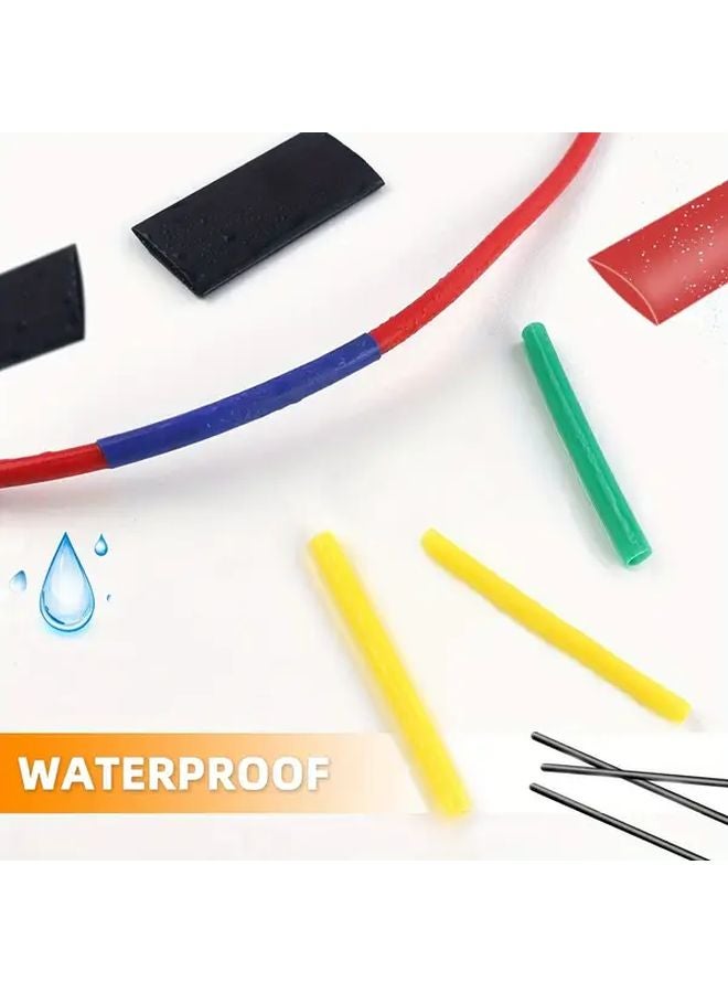 164 قطعة مجموعة أنابيب الانكماش الحراري من الدرجة البحرية نسبة 2:1 أنابيب عازلة للأسلاك مبطنة باللاصق - Image 4