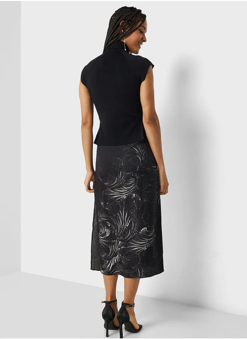 Ted Baker High Neck Printed Dress