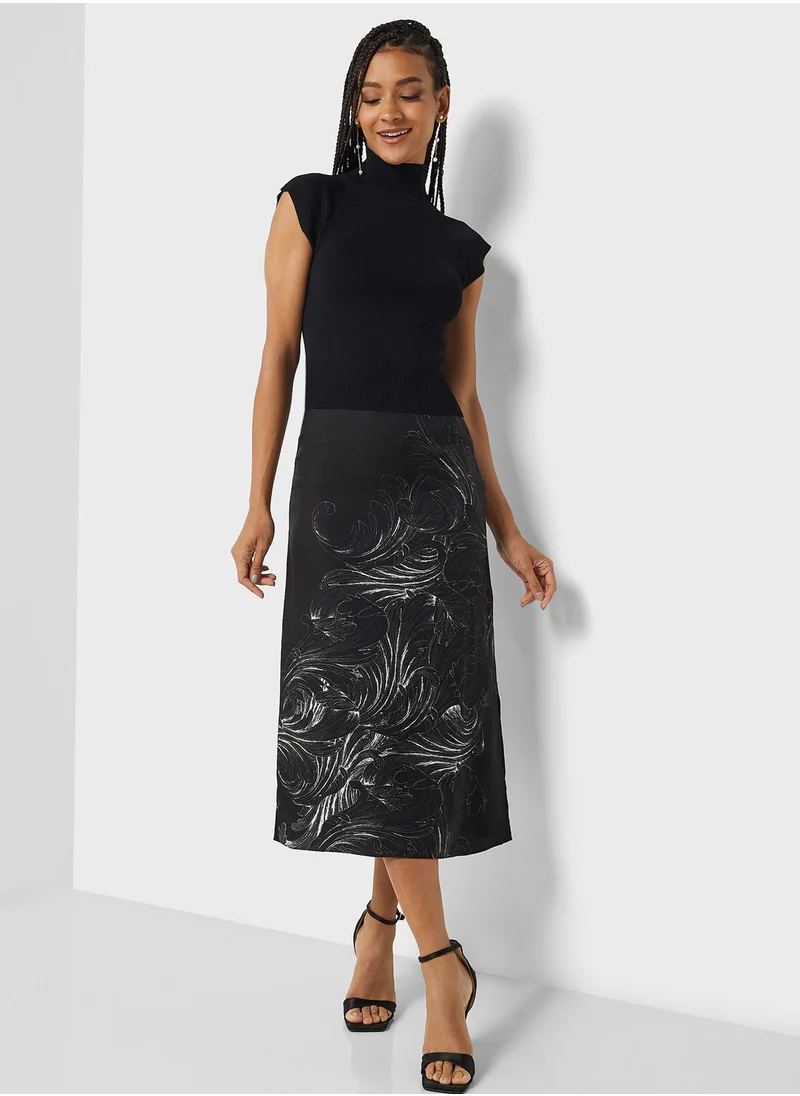 Ted Baker High Neck Printed Dress