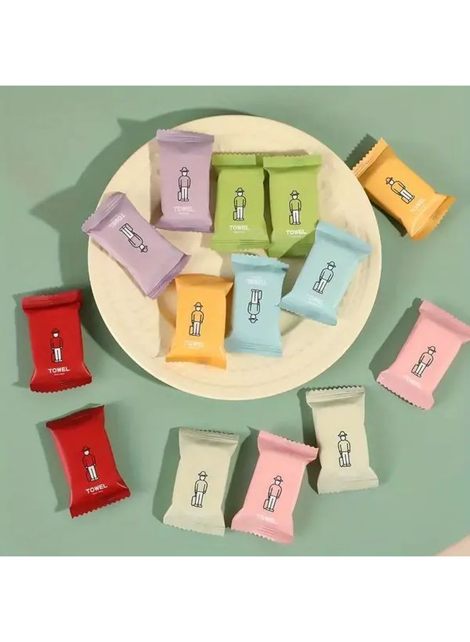 Portable Compressed Cleaning Cloth 21pcs White Disposable Facial Towel Model M1 M2 - Image 3