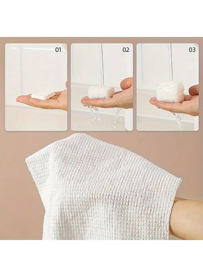 Portable Compressed Cleaning Cloth 21pcs White Disposable Facial Towel Model M1 M2 - Image 5