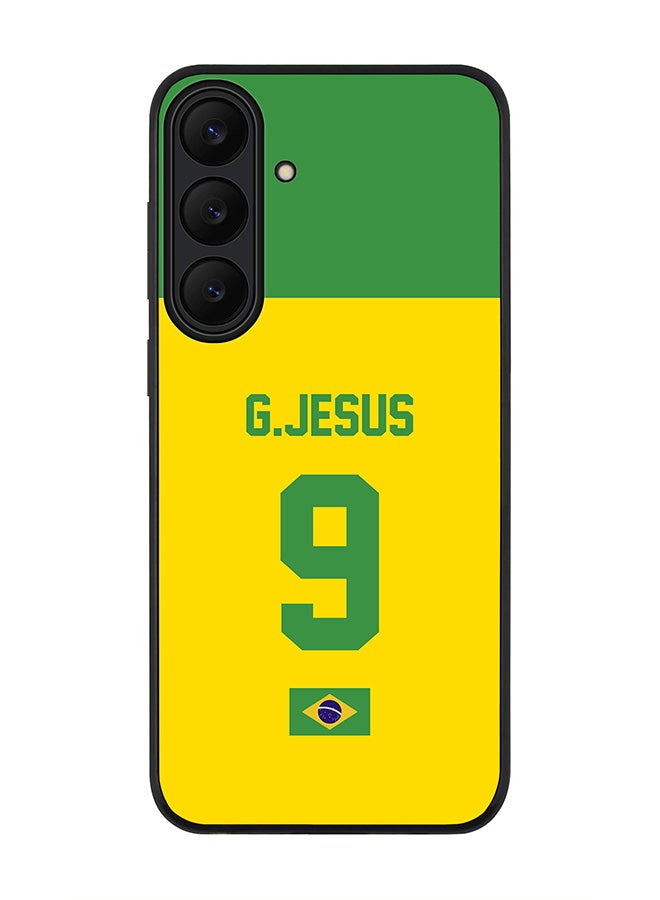 Stylizedd For Samsung Galaxy S25 FE Case,Slim fit Camera Protection, Shockproof Thin Phone cover  - Football - Brazil,  G.Jesus