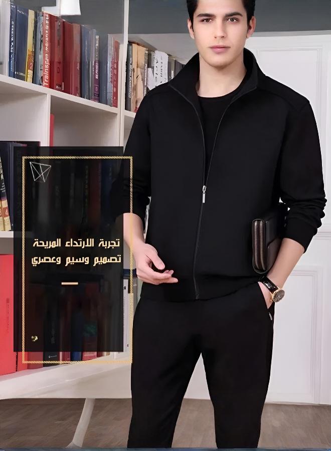 Men's Plus Size Sportswear for Older Men - Spring & Autumn Casual Tracksuit - Image 3